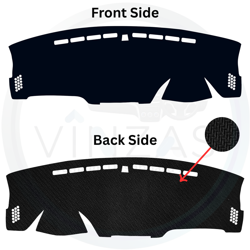 Black custom car dashboard cover
