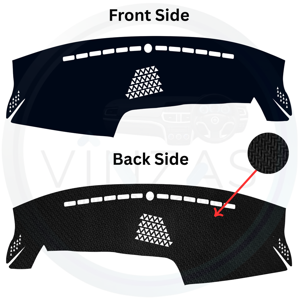 Black custom car dashboard cover
