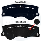 Black custom car dashboard cover
background