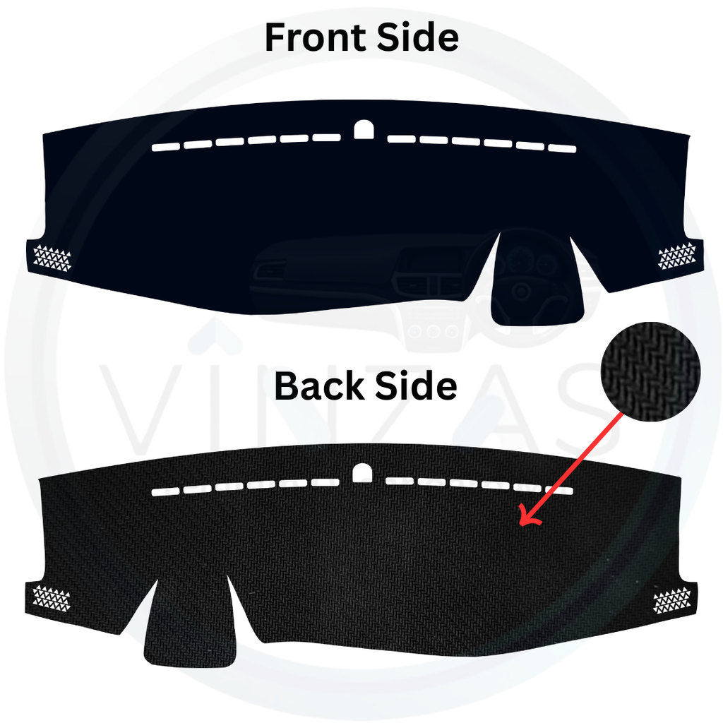 Black custom car dashboard cover
