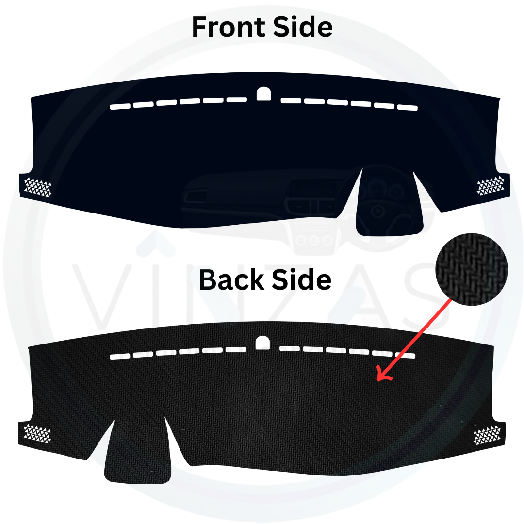 Black custom car dashboard cover
