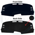 Black custom car dashboard cover
background