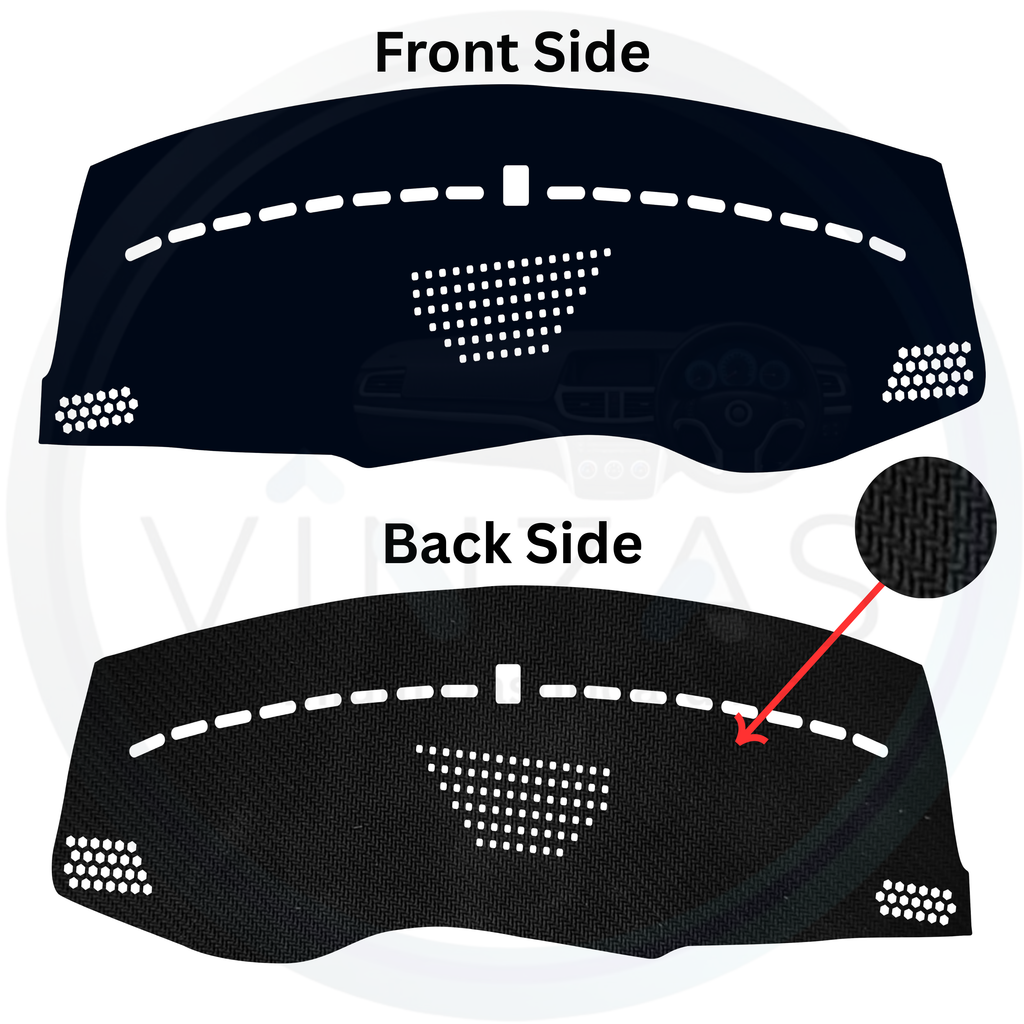 Black custom car dashboard cover
