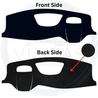 Black custom car dashboard cover
