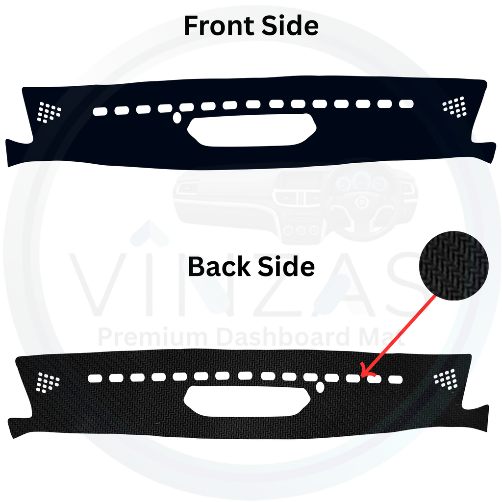 Black custom car dashboard cover

