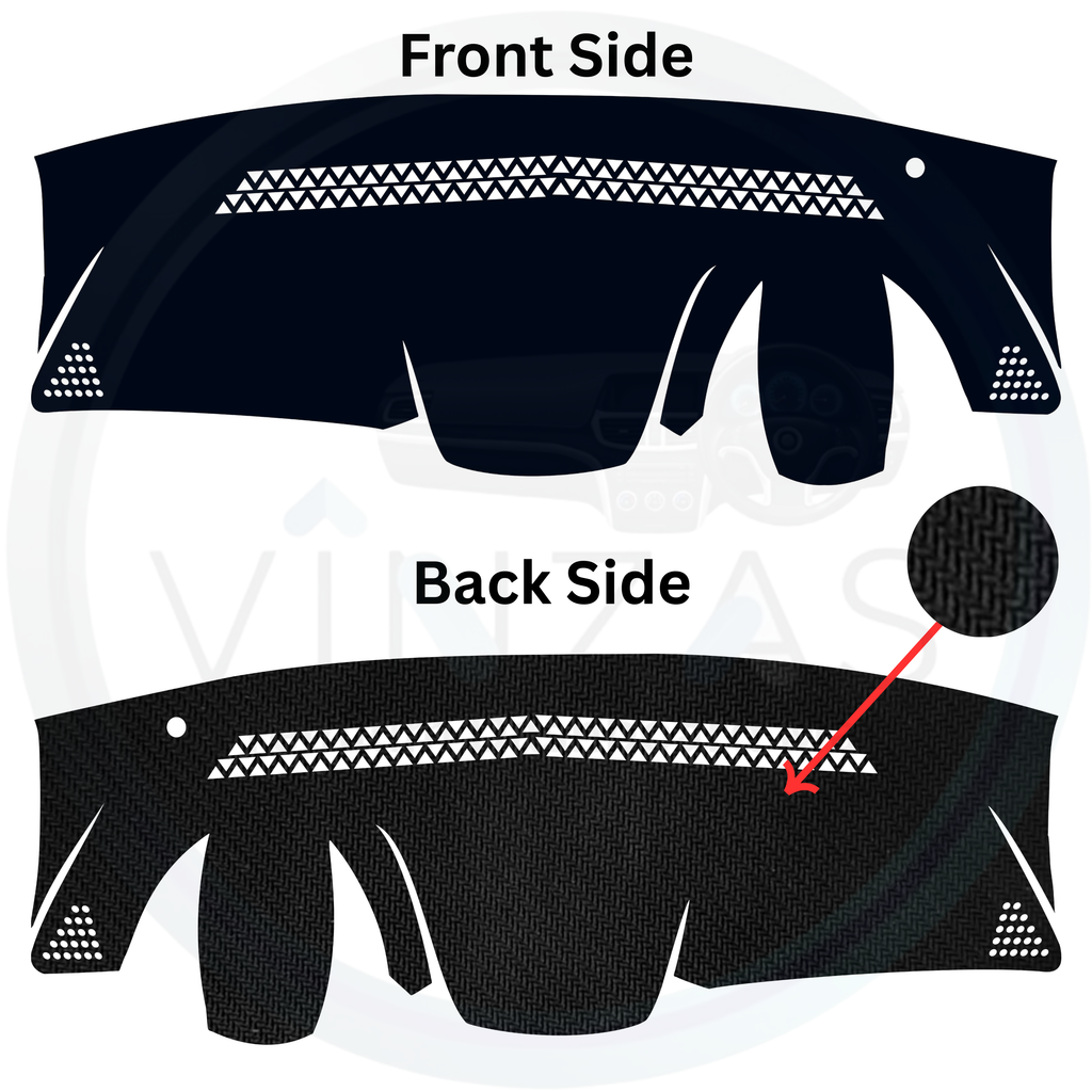 Black custom car dashboard cover

