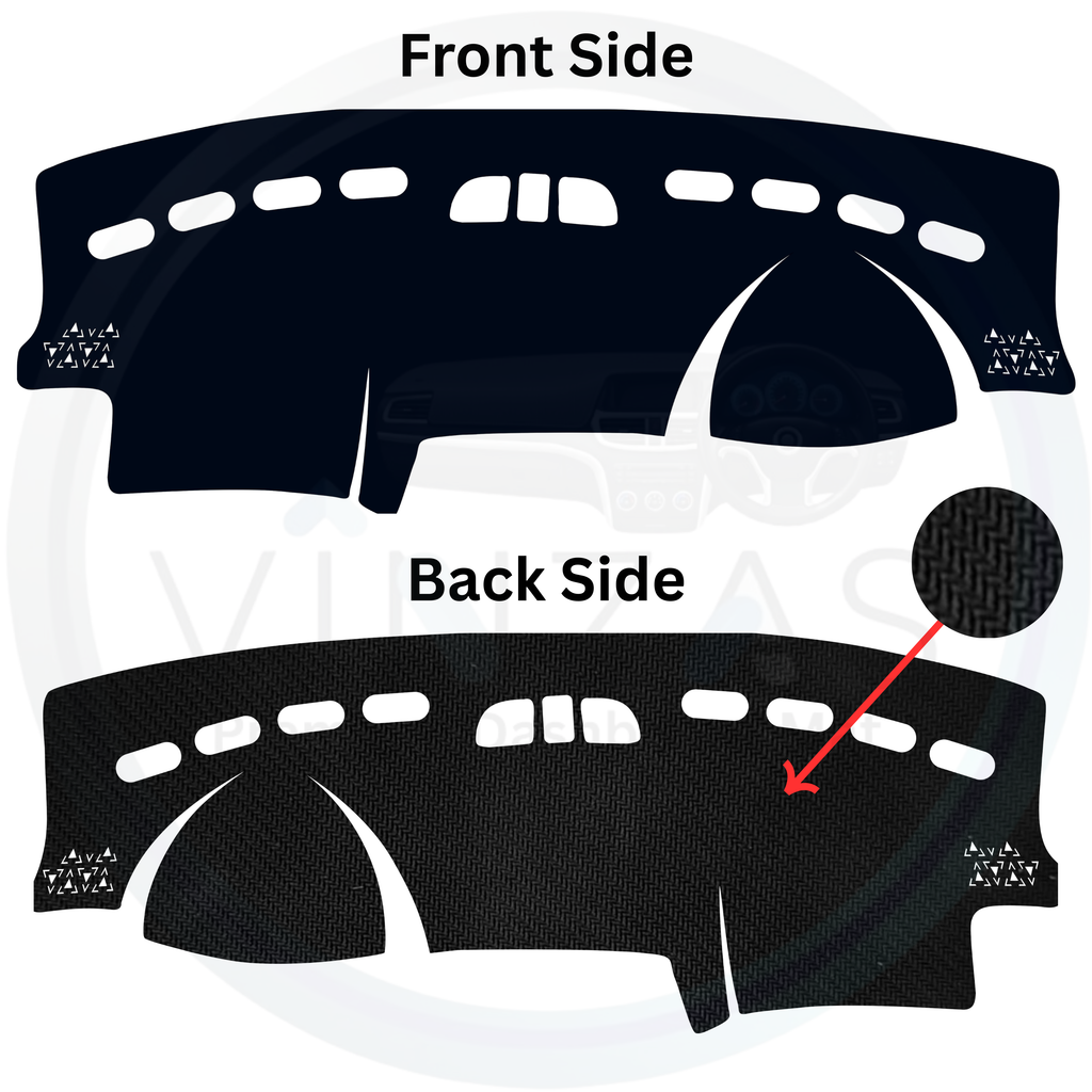 Black custom car dashboard cover
