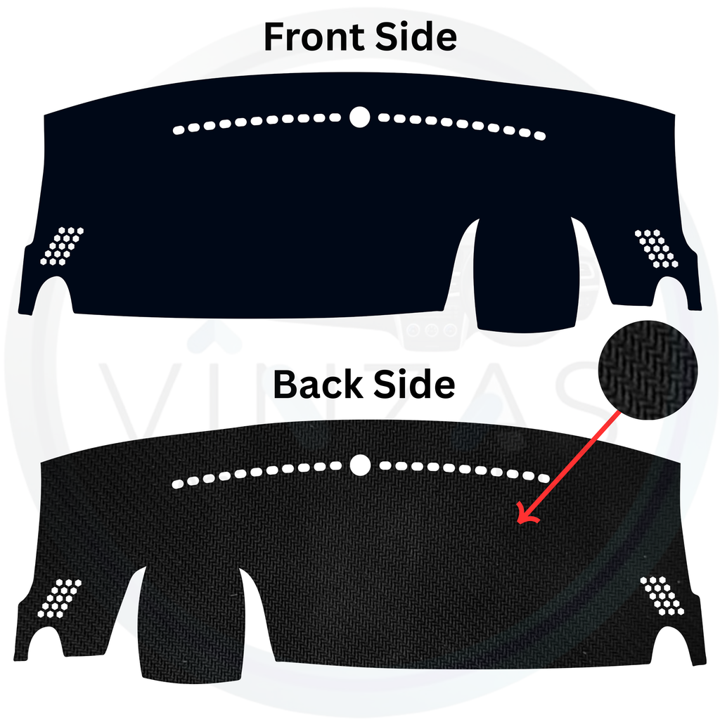 Black custom car dashboard cover
