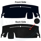 Black custom car dashboard cover
