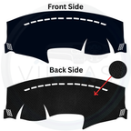 Black custom car dashboard cover
