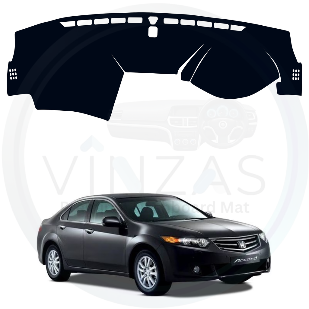 Black custom car dashboard cover For Accord 2008 To 2012