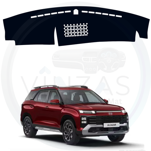 Black custom car dashboard cover For Alcazar 