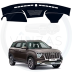 Black custom car dashboard cover For Alcazar 2021 To 2024