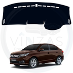 Black custom car dashboard cover For Amaze  