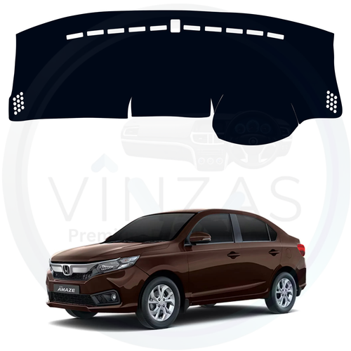 Black custom car dashboard cover For Amaze  