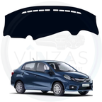 Black custom car dashboard cover For Amaze 2013 To 2016