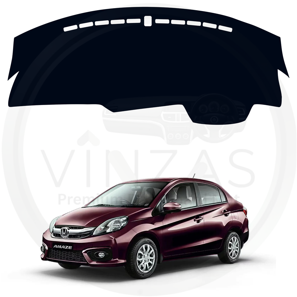 Black custom car dashboard cover For Amaze 2016 To 2018