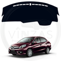 Black custom car dashboard cover For Amaze 2016 To 2018