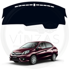 Black custom car dashboard cover For Amaze 2016 To 2018