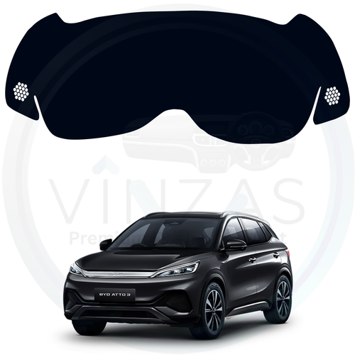 Black custom car dashboard cover For Atto