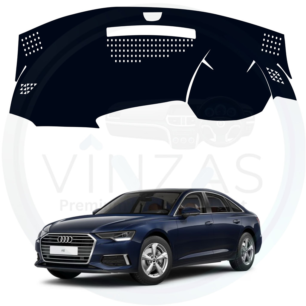 Black custom car dashboard cover For Audi A6