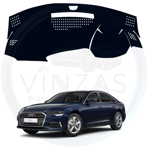 Black custom car dashboard cover For Audi A6
