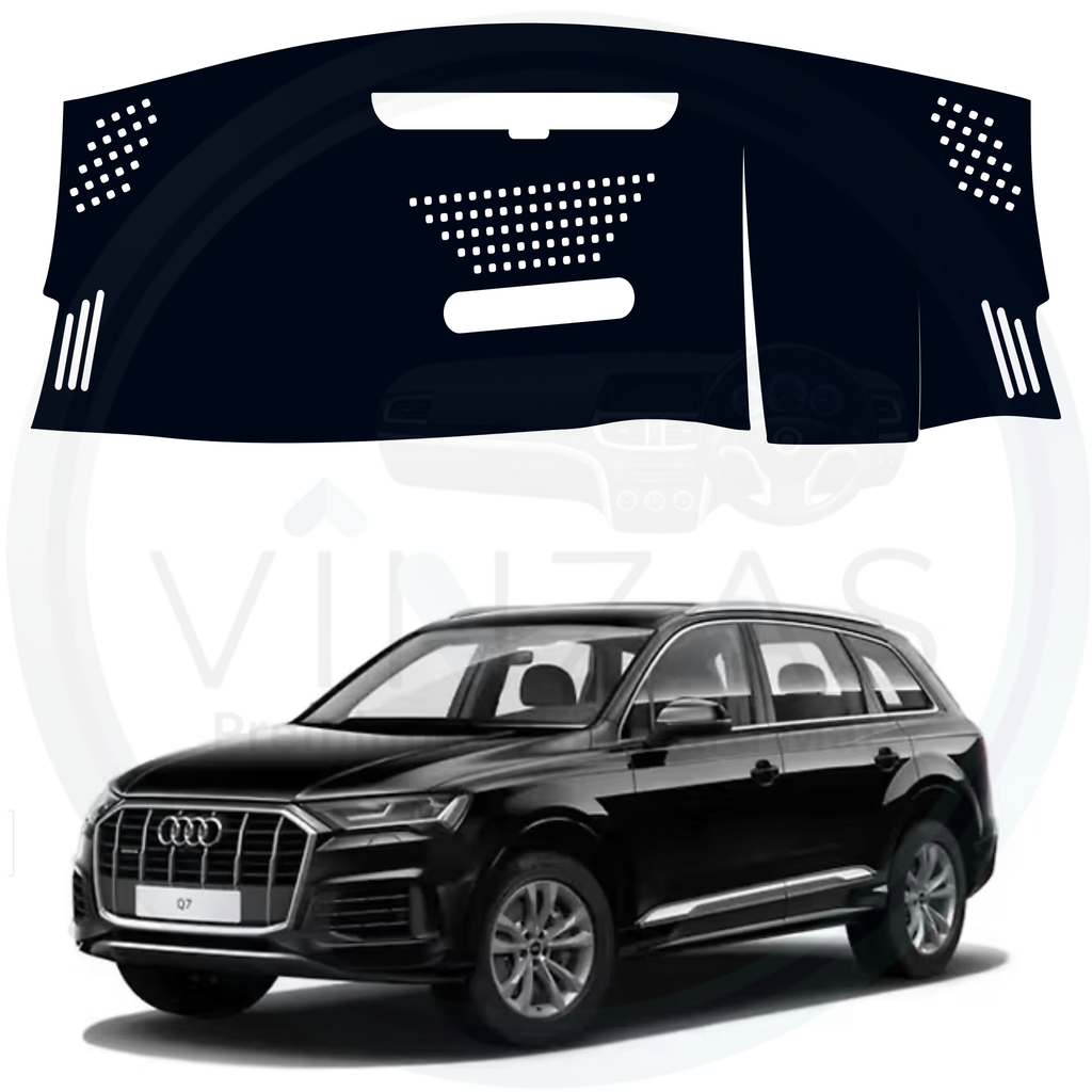 Black custom car dashboard cover For Audi Q7