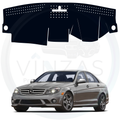 Black custom car dashboard cover For Benz C-Class 2009 To 2012