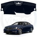 Black custom car dashboard cover For Benz C-Class 2012 To 2015