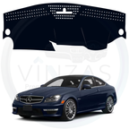 Black custom car dashboard cover For Benz C-Class 2012 To 2015