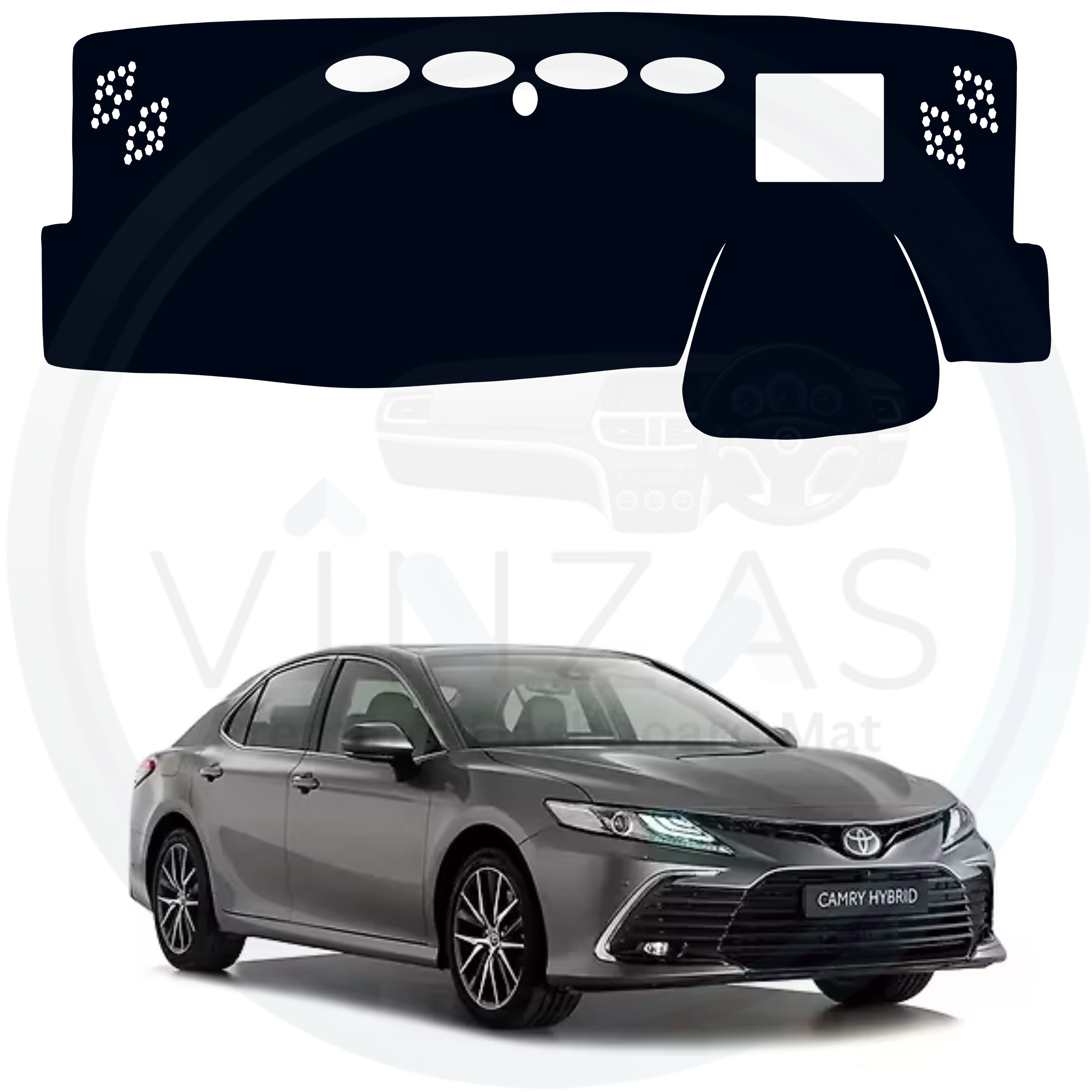 Black custom car dashboard cover For Camry
