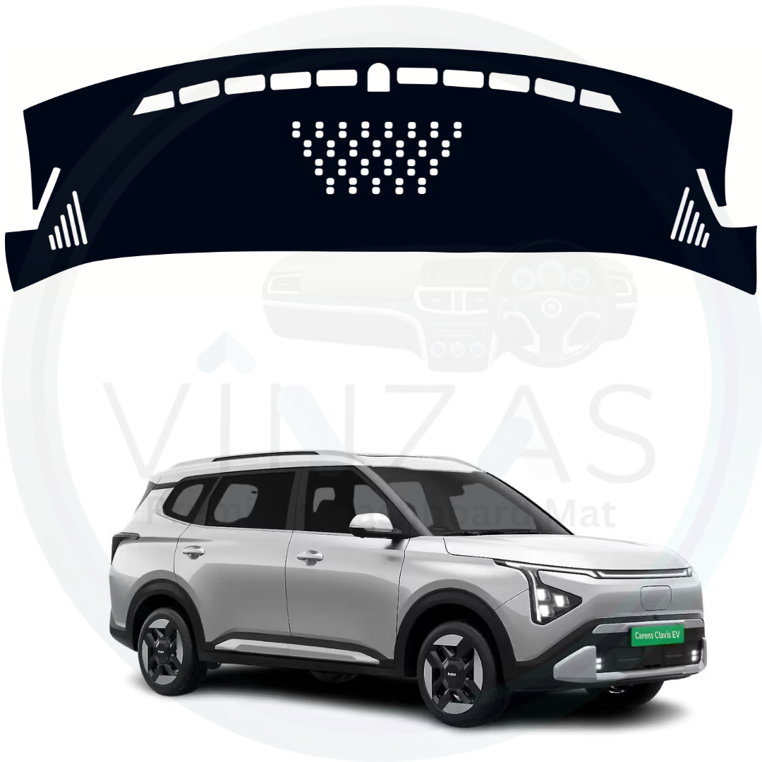 Black custom car dashboard cover For Carens Clavis EV