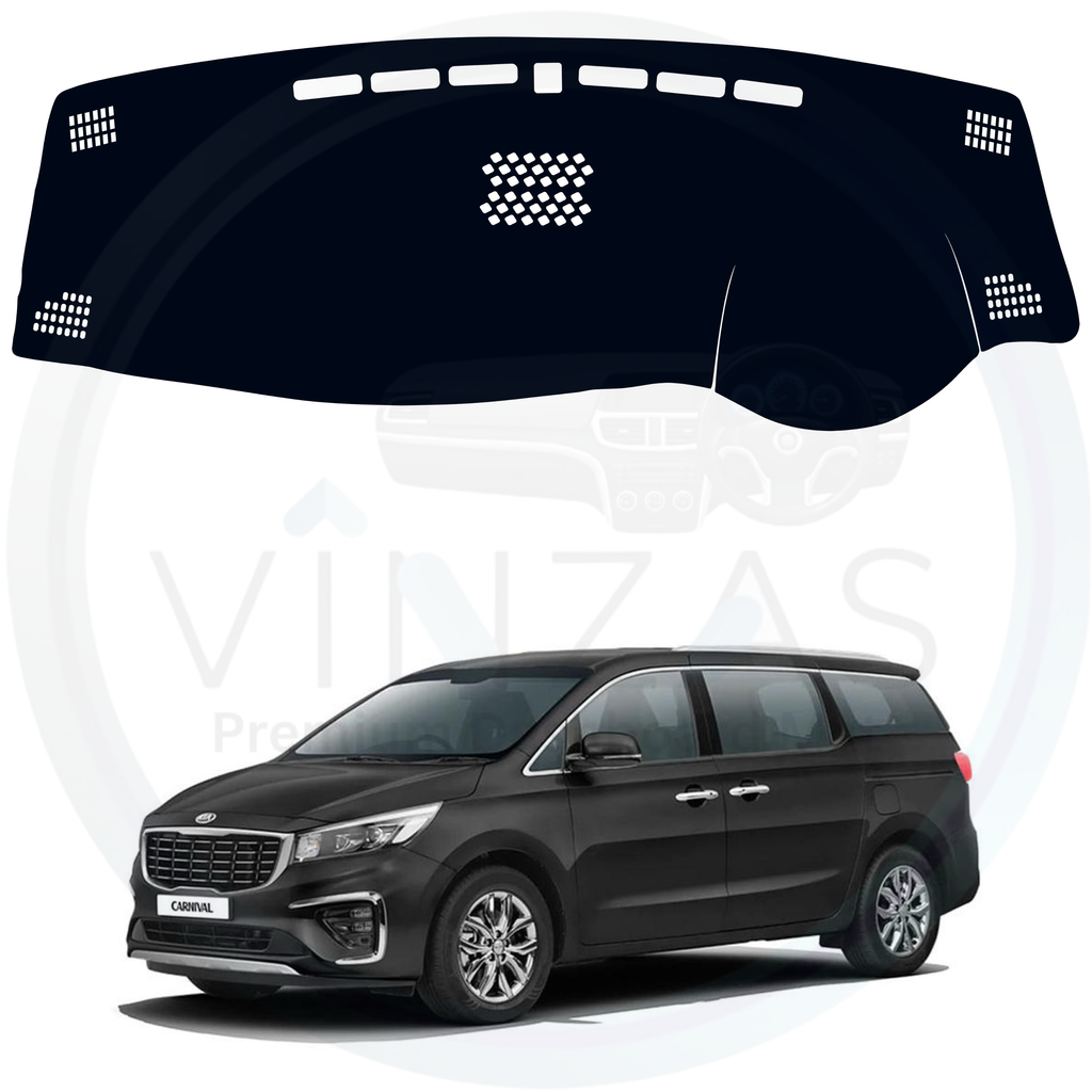 Black custom car dashboard cover For Carnival 2020 To 2023
