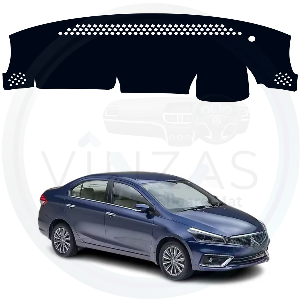 Black custom car dashboard cover For Ciaz 