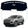 Black custom car dashboard cover For Compas
