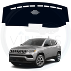 Black custom car dashboard cover For Compas
