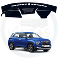 Black custom car dashboard cover For Creta 2019 To 2024