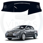 Black custom car dashboard cover For Etios