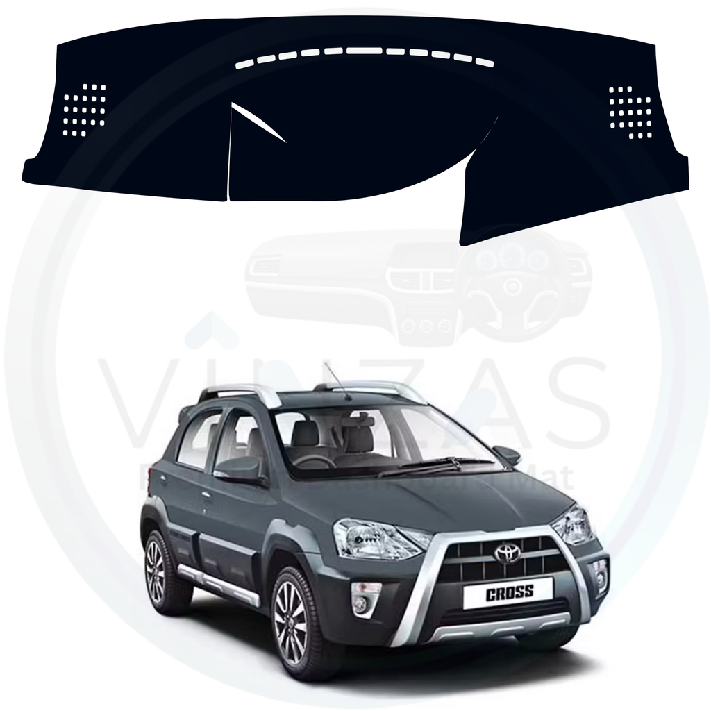 Black custom car dashboard cover For Etios Cross
