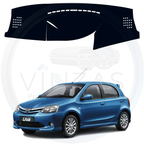 Black custom car dashboard cover For Etios liva