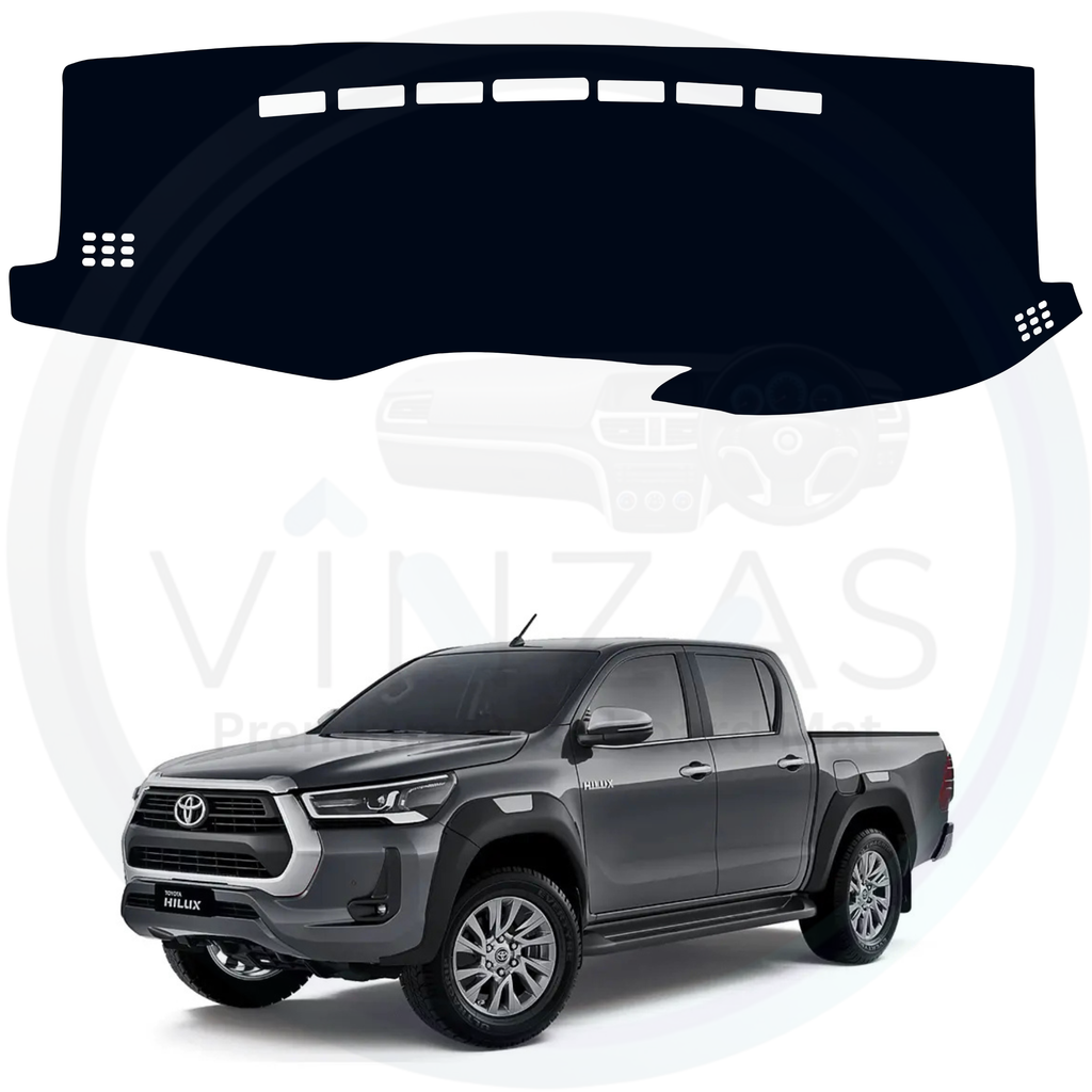 Black custom car dashboard cover For  Hilux
