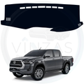 Black custom car dashboard cover For  Hilux
