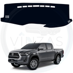 Black custom car dashboard cover For  Hilux
