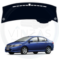 Black custom car dashboard cover For Honda City 2008 To 2014