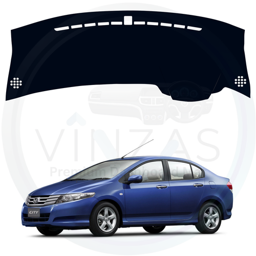 Black custom car dashboard cover For Honda City 2008 To 2014