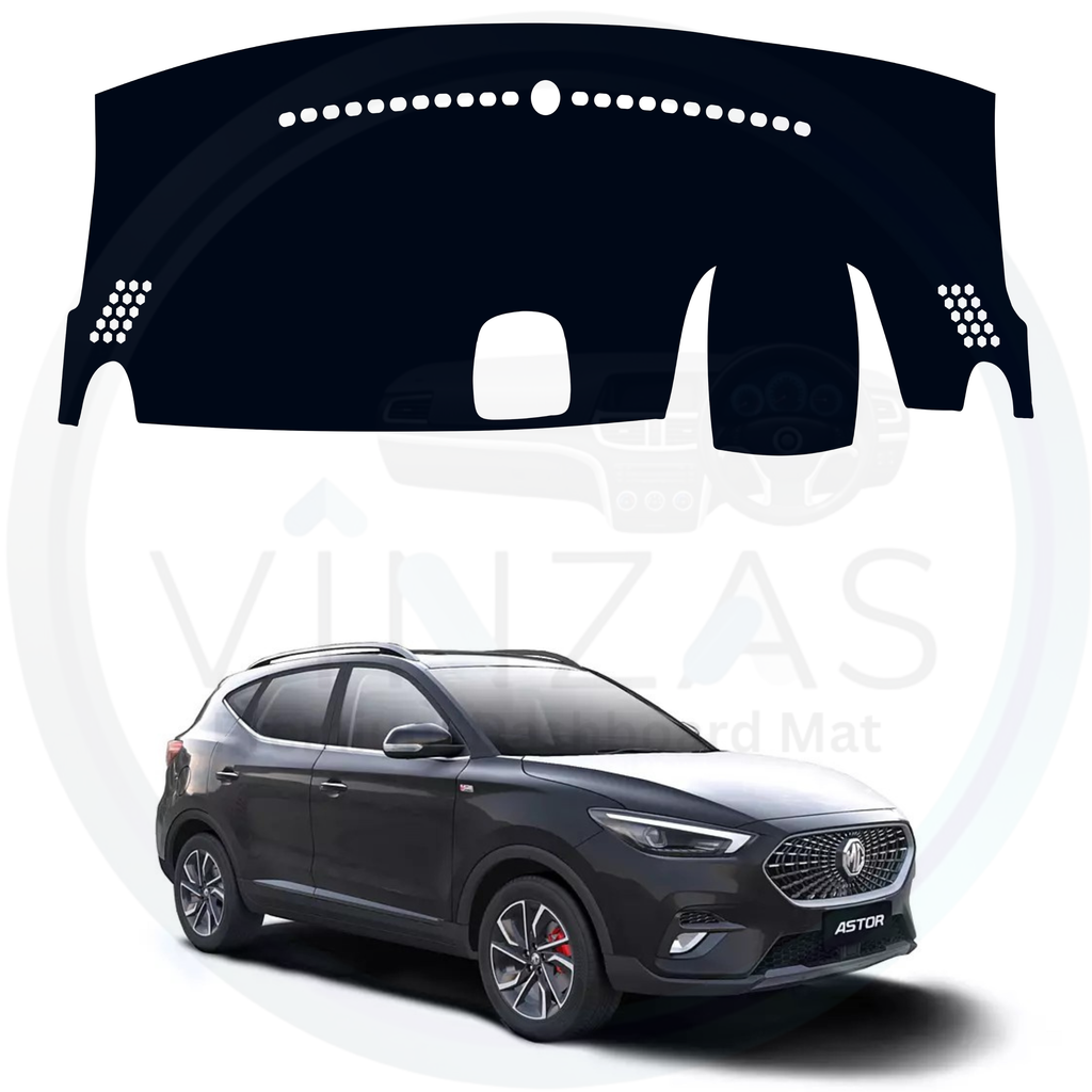 Black custom car dashboard cover For MG Astor
