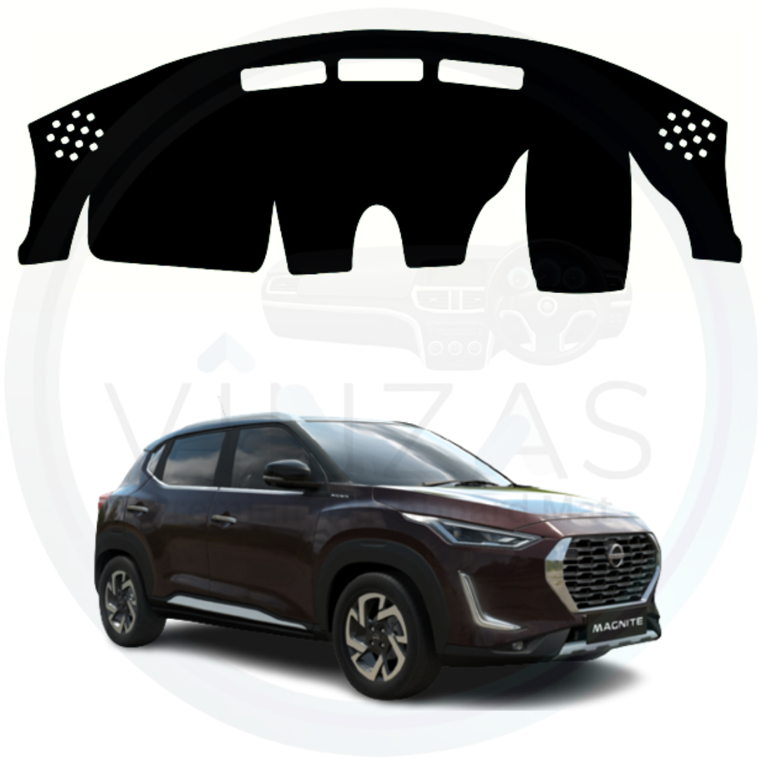 Black custom car dashboard cover For Magnite 