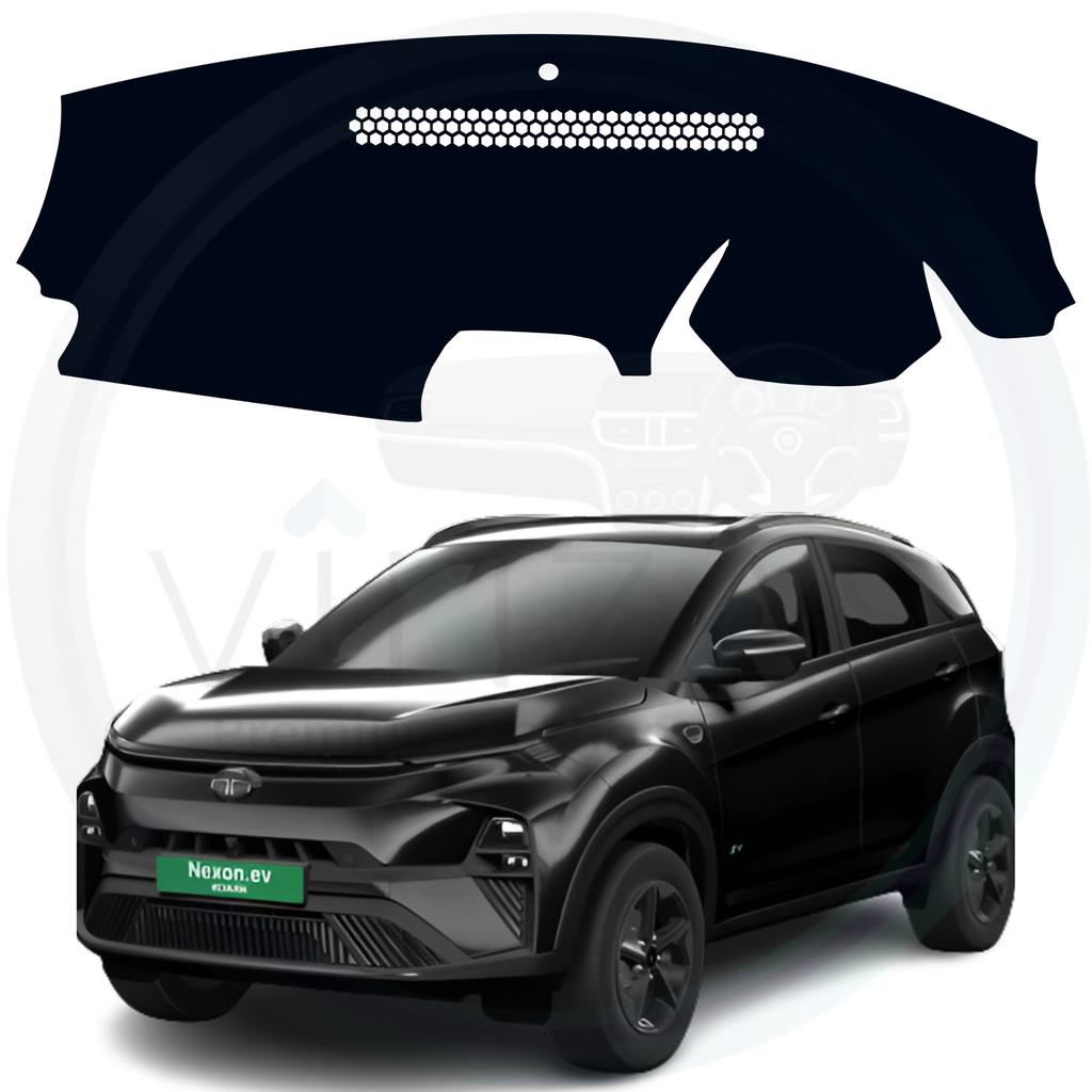 Black custom car dashboard cover For Nexon EV
