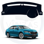 Black custom car dashboard cover For Octavia 