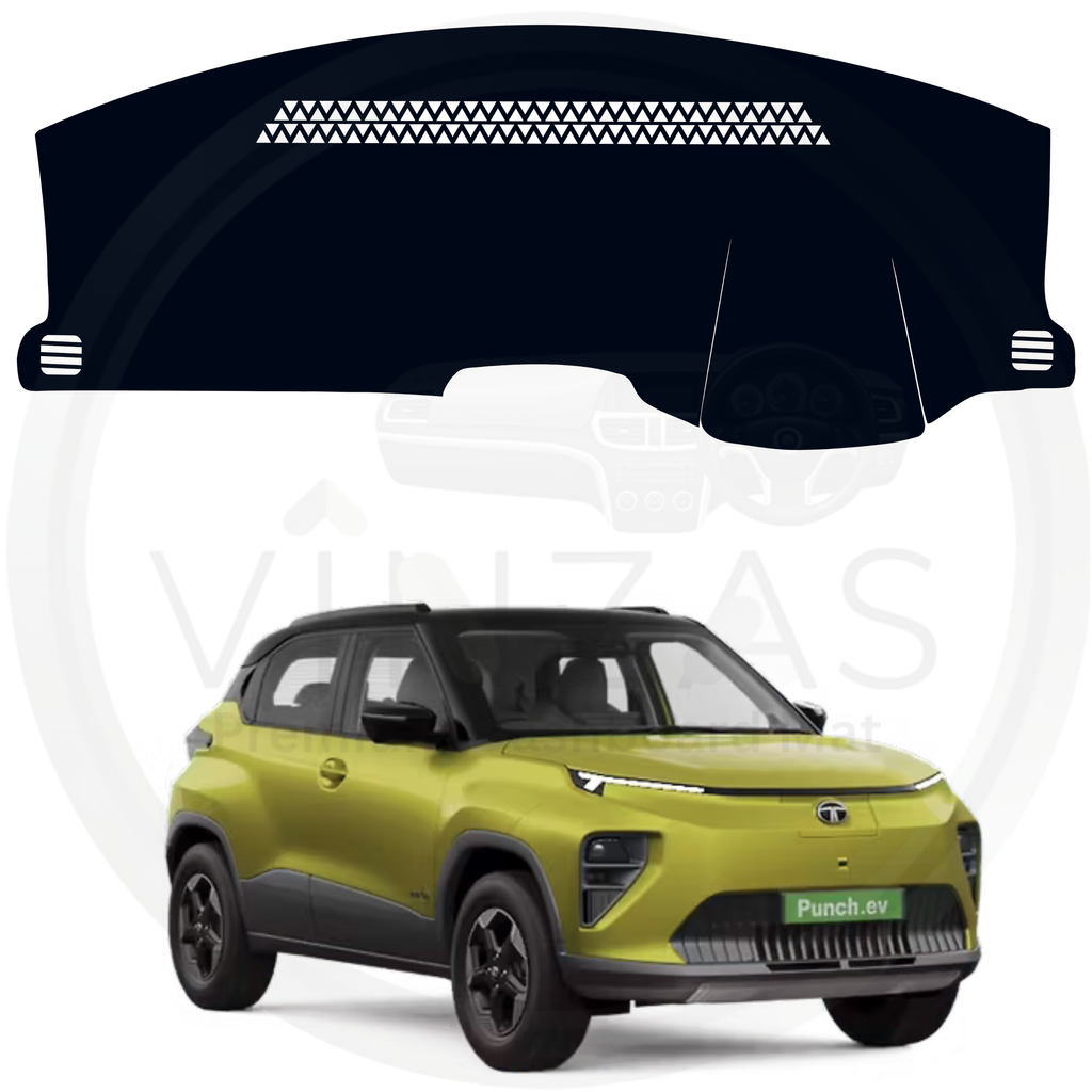 Black custom car dashboard cover For Punch EV 
